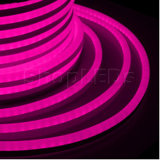 Гибкий Неон LED - розовый, бухта 50м
