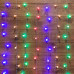 Гирлянда Светодиодный Дождь 1,5*1,5 м, с насадками шарики, свечение с динамикой, прозрачный провод, 230 В, диоды Мультиколор