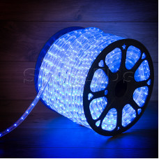 Дюралайт LED, постоянное свечение (2W) - синий, 24 LED/м, 10мм, бухта 100м